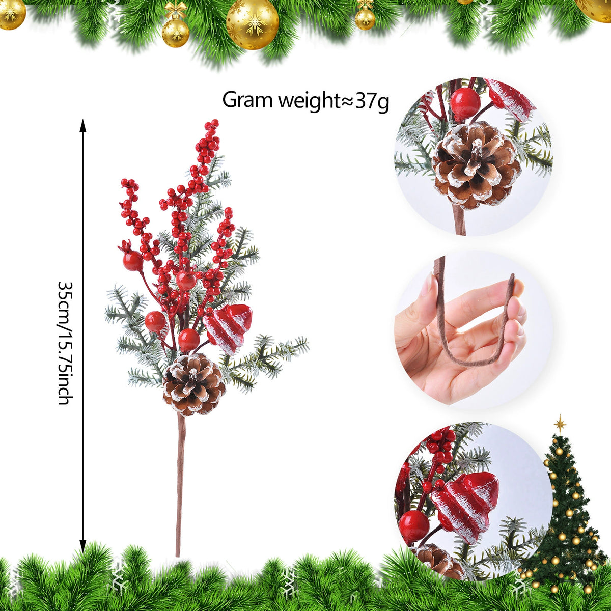 Set mit 5 Weihnachts-Lollipop-Dekorationen, 6 verschiedene Designs, 5 cm, Kunststoff, für Baumdekoration, Geschenkverpackung, DIY-Bastelprojekte