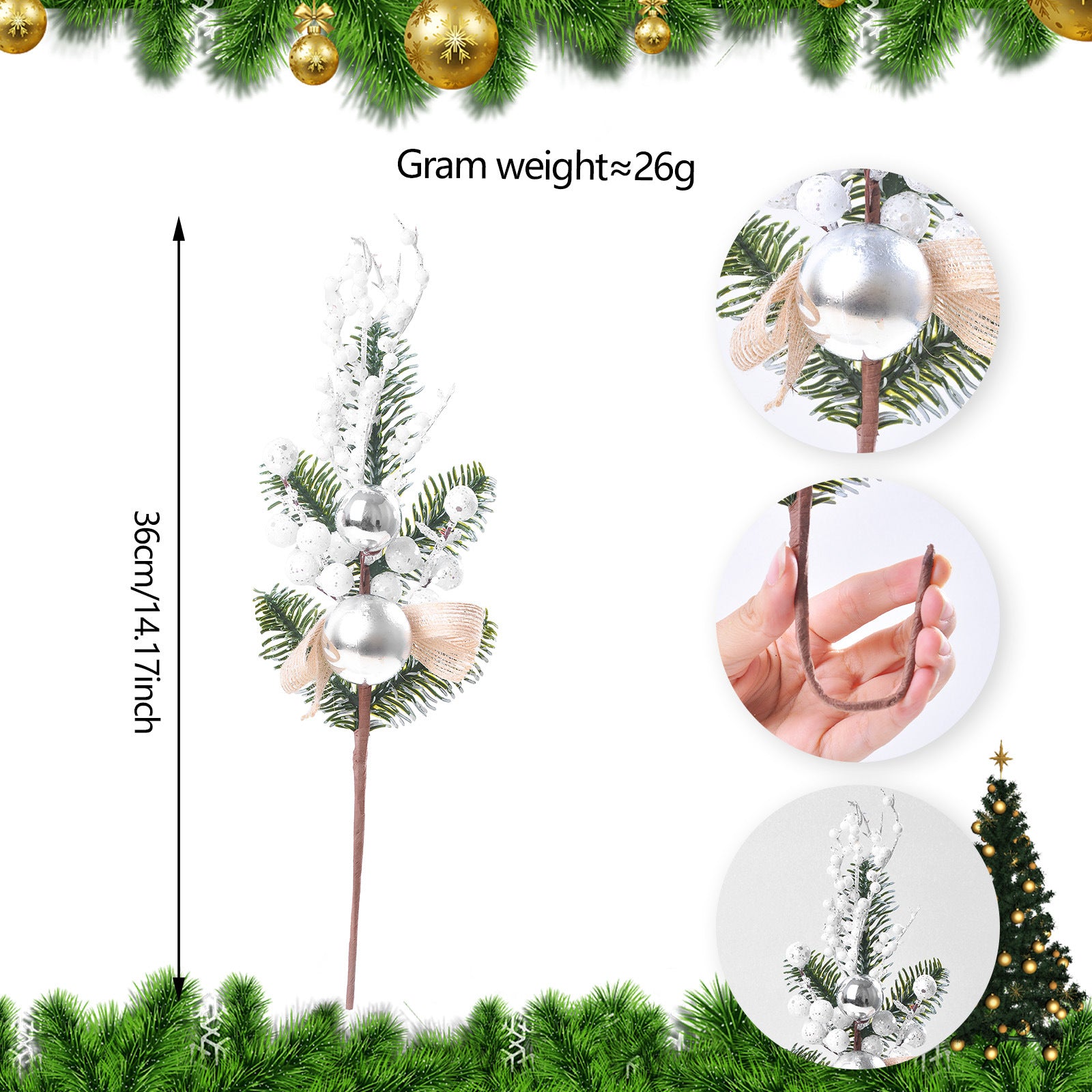 Set mit 5 Weihnachts-Lollipop-Dekorationen, 6 verschiedene Designs, 5 cm, Kunststoff, für Baumdekoration, Geschenkverpackung, DIY-Bastelprojekte