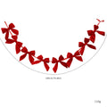 Butterfly-Schleifen-Girlande 180 cm, künstliche Weihnachtsdekoration für Hotel, Schaufenster, Hochzeit, Festliche Raumgestaltung