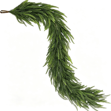 Künstliche Norfolk-Tanne Ranken 270 cm – Dekorative Kunststoff-Pflanzen für Weihnachten, Hochzeit, Innenraum, Shop-Deko, langlebig & pflegeleicht