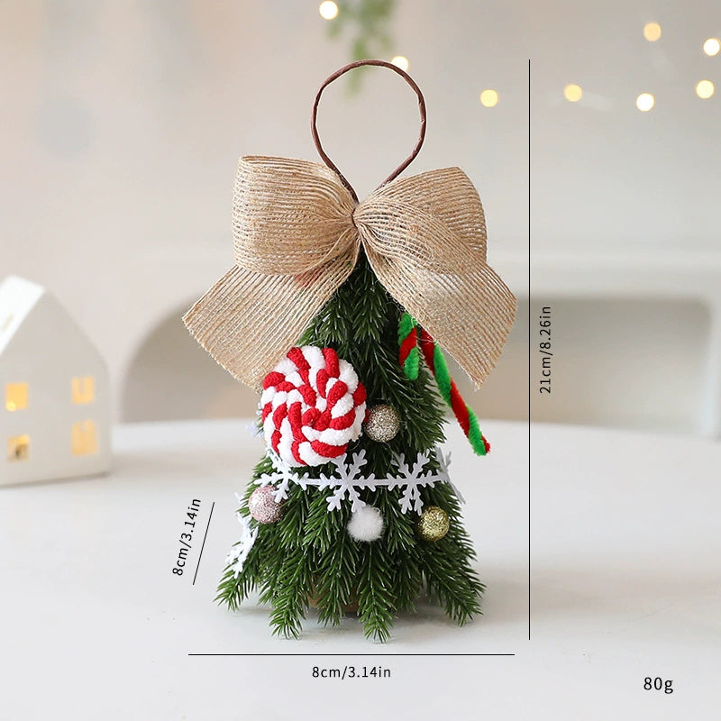 Weihnachtsbaum-Dekoration, 21 cm hoch, 8 cm breit, realistisches Design, für Fensterdekoration, Weihnachtsbaum, Geschenkidee