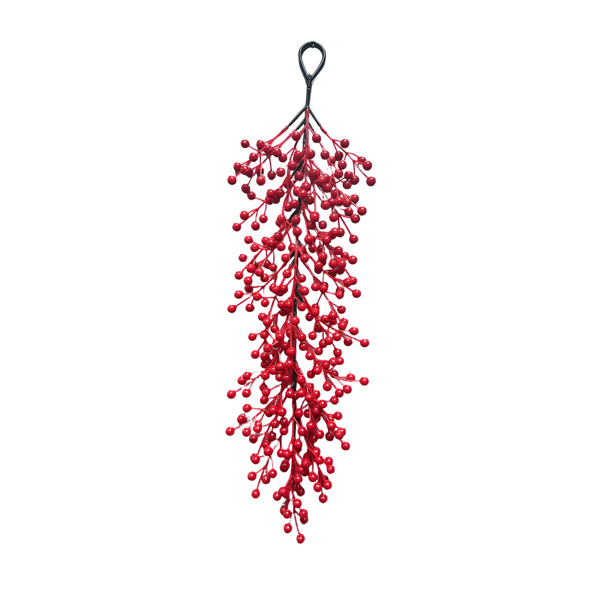 Weihnachtsdeko Rotbeeren Wandschmuck, 60 cm, Real-Touch Kunststoff, für Hochzeiten, Hotels, Einzelhandel, Wohnzimmer