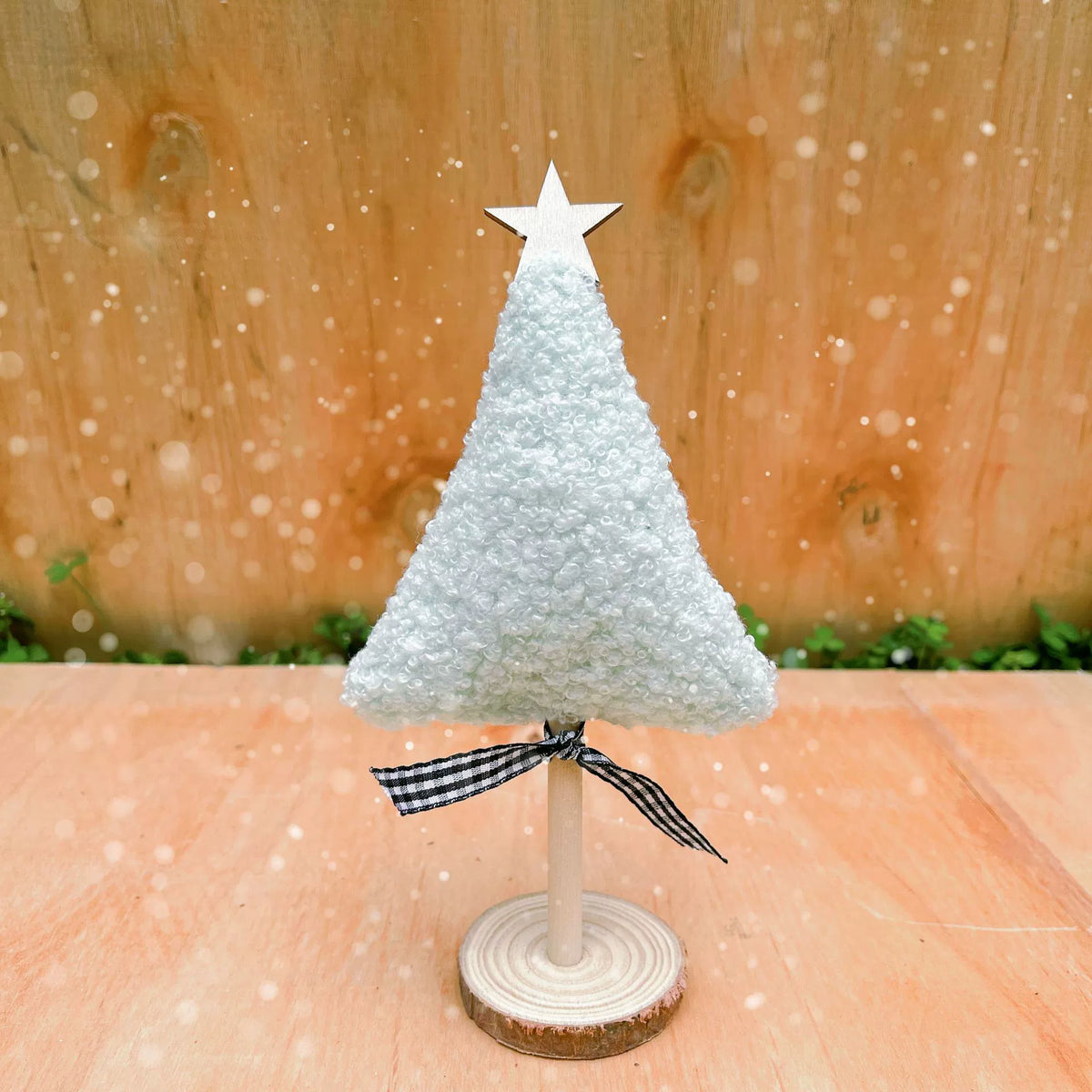 Mini Weihnachtsbaum Deko 22x10 cm, künstliche Tanne aus Stoff, realistische Optik, festliche Tischdekoration, Hochzeit, Event, Ladenausstattung, 8 Farben