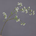 Künstliche Spirea mit Orchideen-Dekor, 120 cm, realistisch aussehende Zweige für Hochzeiten, Home Decor und Gewerberäume