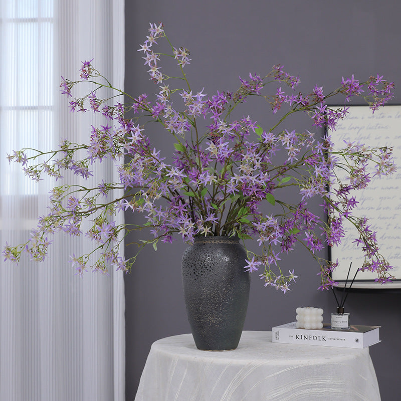 Künstliche Spirea mit Orchideen-Dekor, 120 cm, realistisch aussehende Zweige für Hochzeiten, Home Decor und Gewerberäume