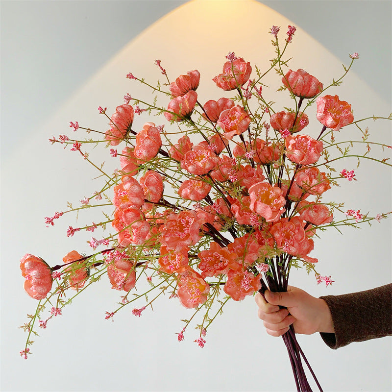 Schleierkraut Kunstblume aus Schaum, 63 cm, rosa, für Hochzeitsdeko, Wohnaccessoires, Tischarrangements