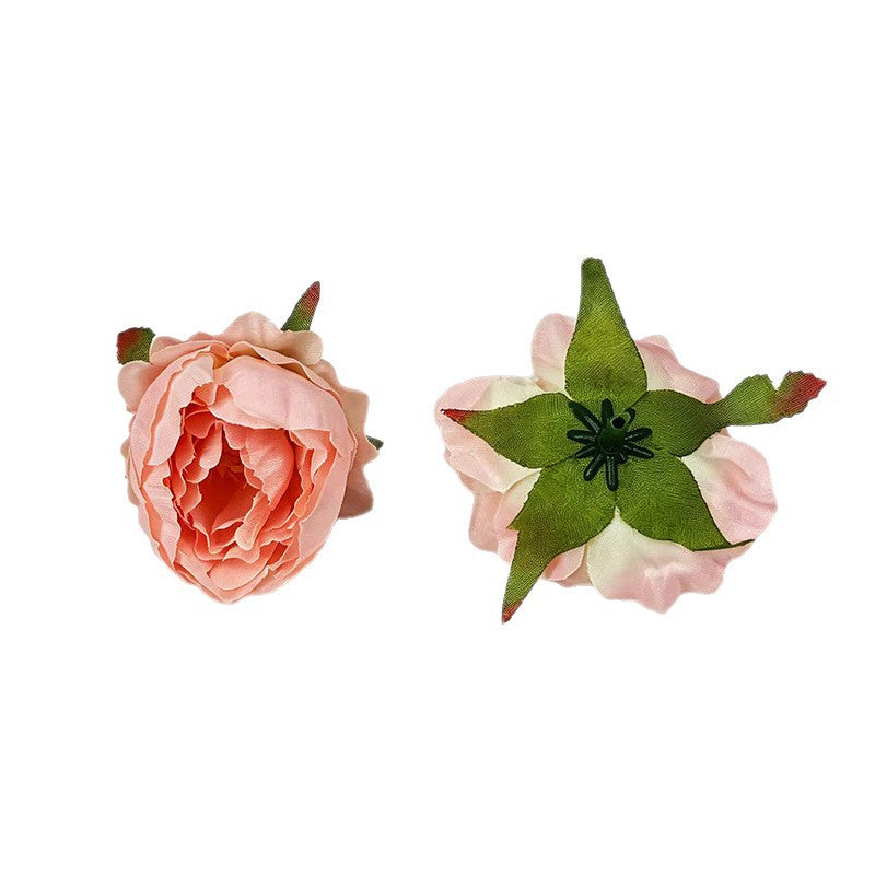 Künstliche Pfingstrosen & Rosen aus Seide, 5 cm, 10 Stück, Hochzeit Dekoration, Floristik, DIY Bastelzubehör, Grabgestaltung, Innenraum