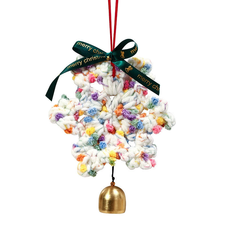 Handgefertigte Filz-Schneeflocken Weihnachtsbaum-Anhänger, 16 cm, Set mit 5 Designs – Dekoration für Fest, Hochzeit, Café