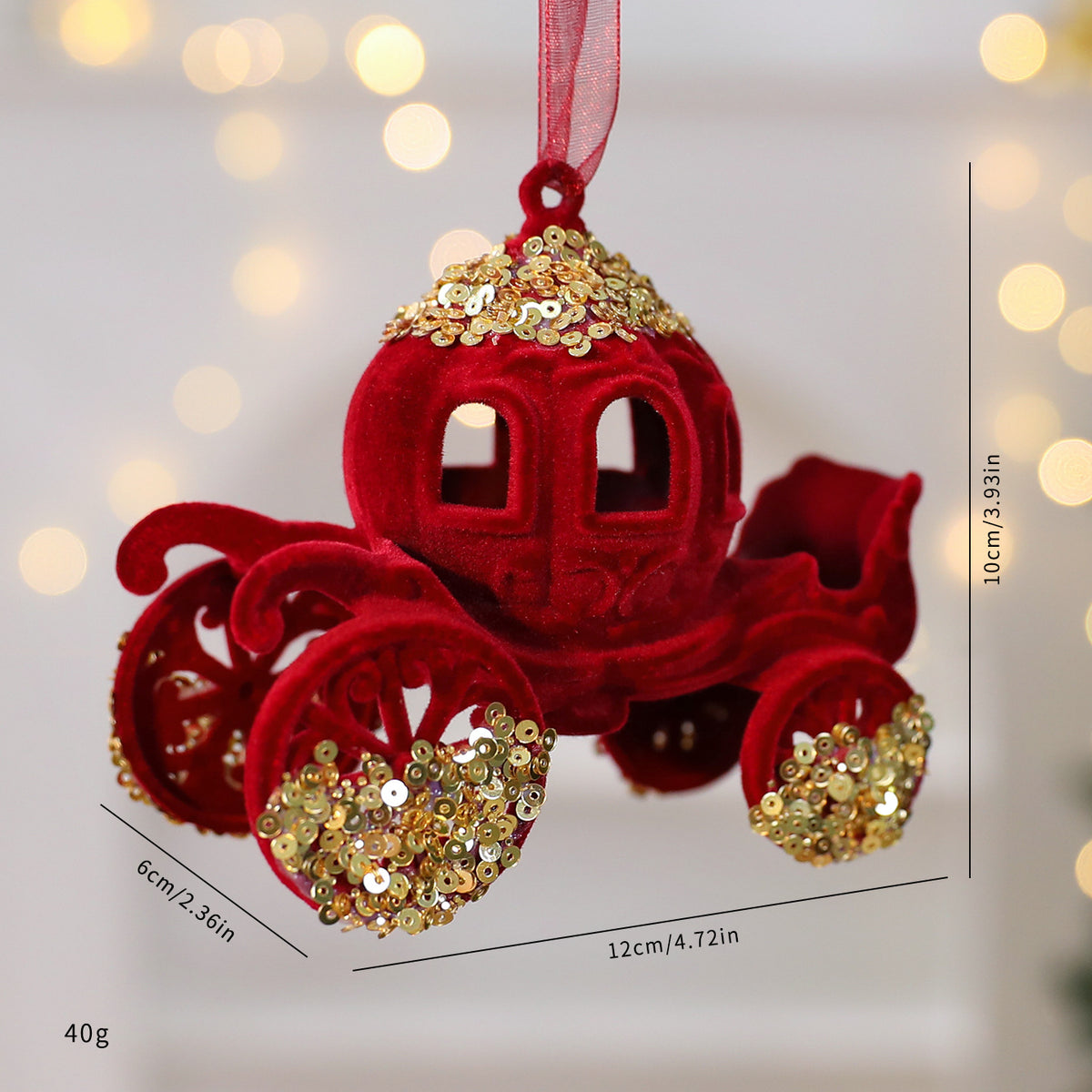 Rote Weihnachtsdekoration, Flockenschnee-Anhänger, 15 cm, hochwertiges Material, perfekt für Weihnachtsbaum, Tischdeko, Geschenk