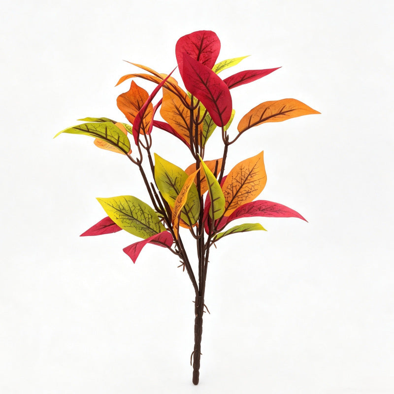 Künstliche Magnolienblätter Zweige 35 cm, 30 Blätter, Dekoration für Hotel, Café, Hochzeit, Innenraum, langlebig, allergenfrei