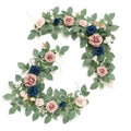 Künstliche Rosen-Rankpflanze 60 cm, Tischdekoration, Hochzeitsbogen, Event-Deko, langlebig, allergenfrei