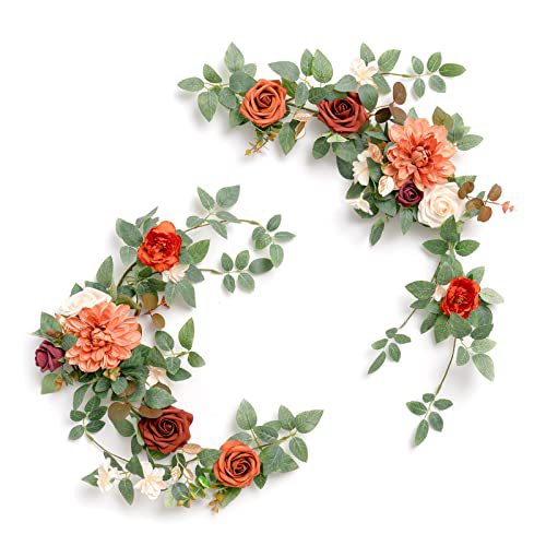 Künstliche Rosen-Rankpflanze 60 cm, Tischdekoration, Hochzeitsbogen, Event-Deko, langlebig, allergenfrei