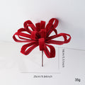 Künstliche Weihnachtsblume mit roten Beeren, 25 cm, Stoffblume, festliche Deko für Floristik, Hochzeit, Laden, Café