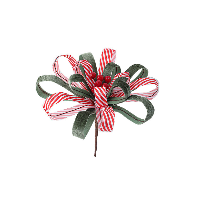 Künstliche Weihnachtsblume mit roten Beeren, 25 cm, Stoffblume, festliche Deko für Floristik, Hochzeit, Laden, Café