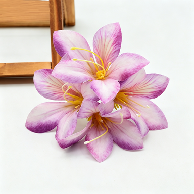 Künstliche Seidenblumen, 3 Bund Roter Judasbaum (12,5 cm), für Hochzeitsdekoration, Geschenkverpackung, DIY-Blumenarrangements