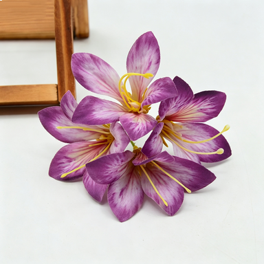 Künstliche Seidenblumen, 3 Bund Roter Judasbaum (12,5 cm), für Hochzeitsdekoration, Geschenkverpackung, DIY-Blumenarrangements