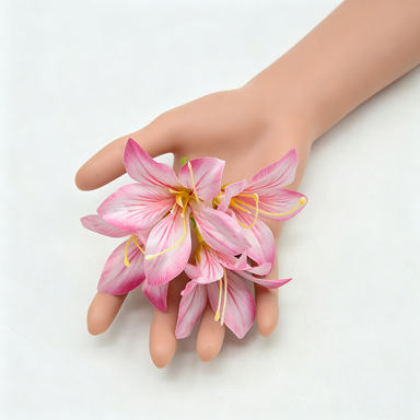 Künstliche Seidenblumen, 3 Bund Roter Judasbaum (12,5 cm), für Hochzeitsdekoration, Geschenkverpackung, DIY-Blumenarrangements