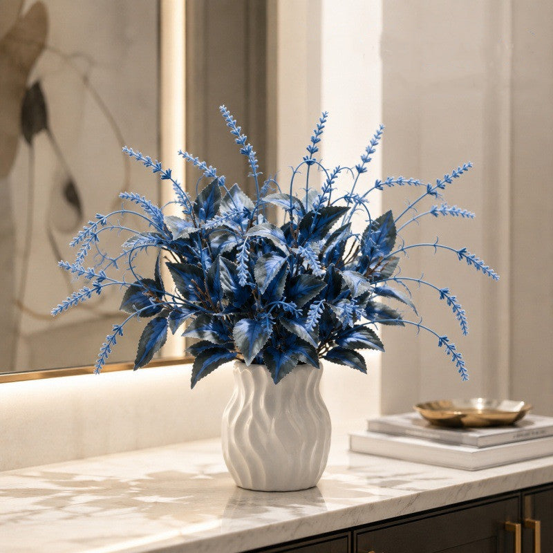 Künstliche Perilla-Lavendel-Busch, 40 cm hoch, modernes Design, für Innenräume, Wohnzimmer, Hotel, Café
