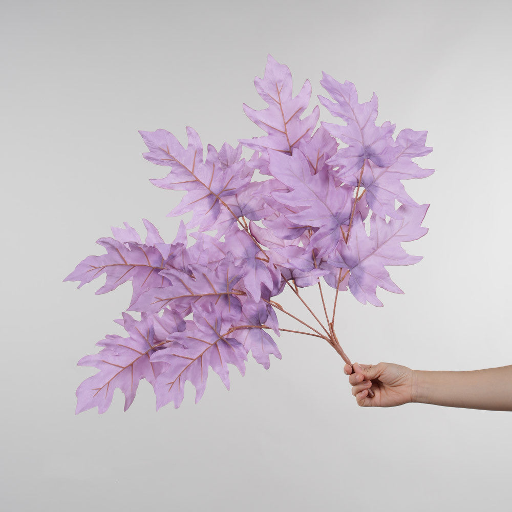 Künstliche Eichenlaub-Busch, 58 cm, moderne Innenraum-Dekoration, für Hochzeiten und Zuhause