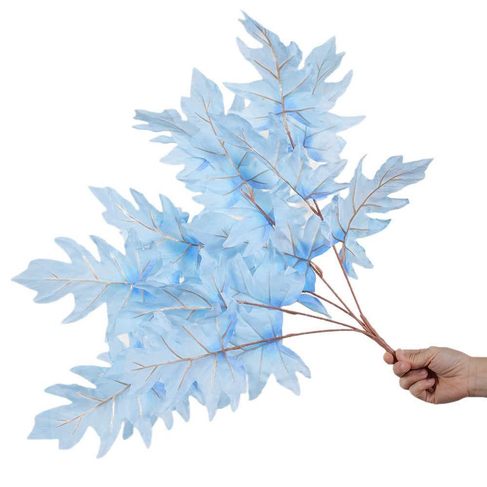Künstliche Eichenlaub-Busch, 58 cm, moderne Innenraum-Dekoration, für Hochzeiten und Zuhause