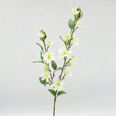Künstlicher Jasmin-Strauch, 72 cm hoch, 11 Blüten, modern, für Hochzeit, Dekoration, Innenraum, Mischmaterial, ohne Topf