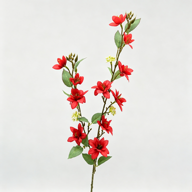Künstlicher Jasmin-Strauch, 72 cm hoch, 11 Blüten, modern, für Hochzeit, Dekoration, Innenraum, Mischmaterial, ohne Topf