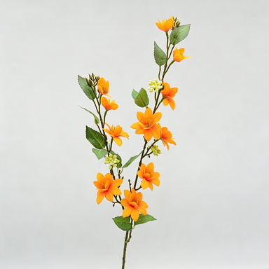 Künstlicher Jasmin-Strauch, 72 cm hoch, 11 Blüten, modern, für Hochzeit, Dekoration, Innenraum, Mischmaterial, ohne Topf