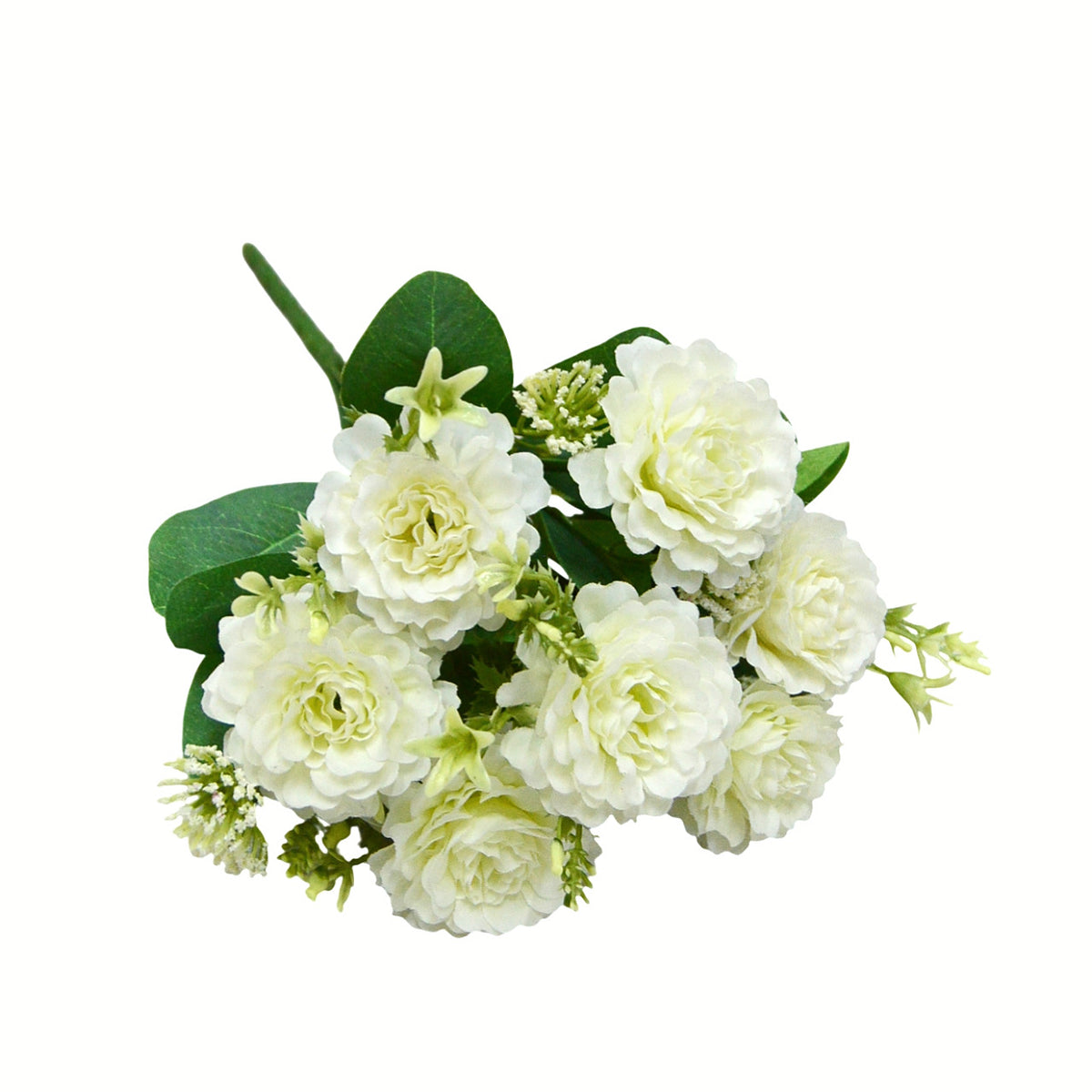 Künstliche Pfingstrosen-Strauß, 33 cm hoch, 7 Blüten, für Hochzeiten und Innendekoration