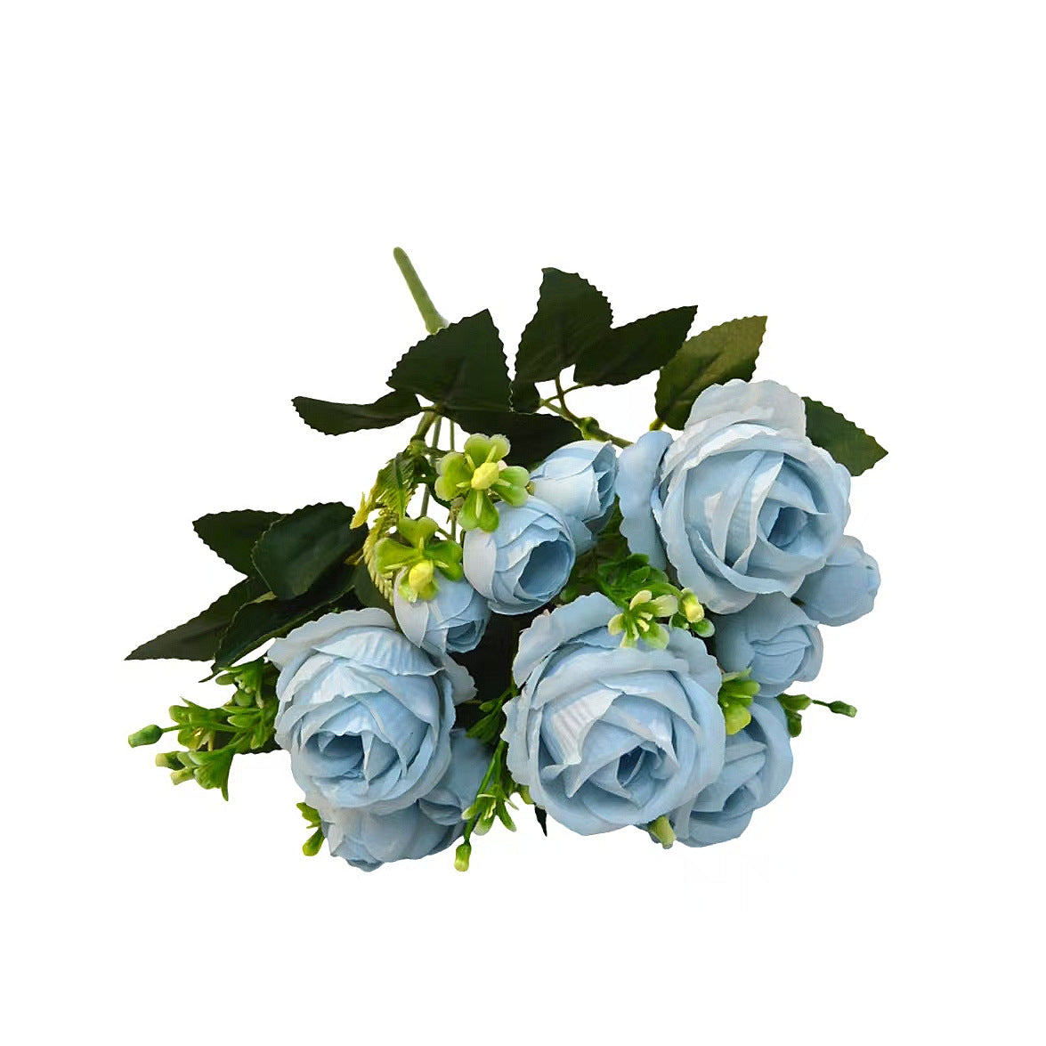 Künstlicher Sweetheart-Rosenstrauß 34 cm, 7 Blüten, Hochzeitsdekoration, langlebig, allergenfrei, für Floristik & Eventdesign