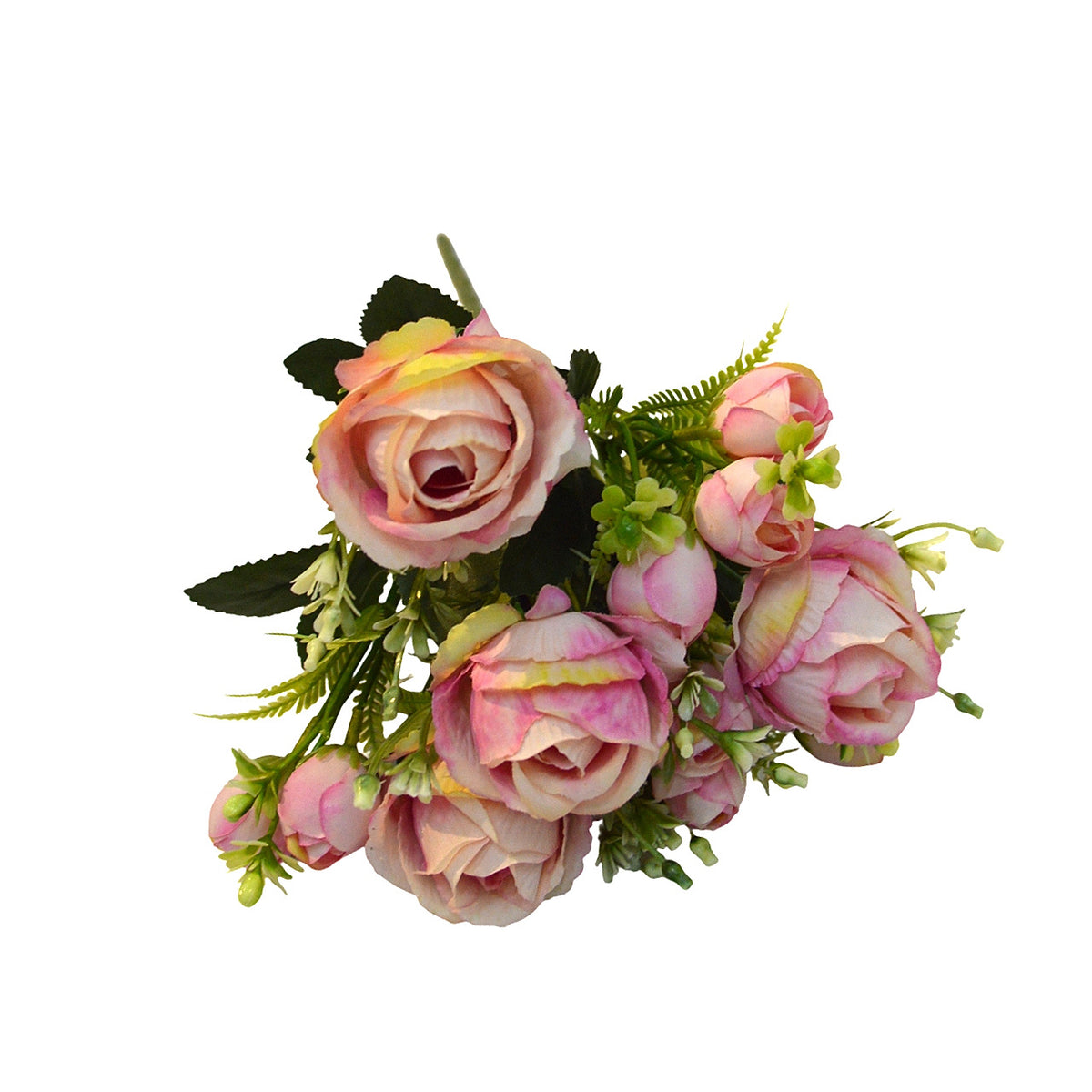 Künstlicher Sweetheart-Rosenstrauß 34 cm, 7 Blüten, Hochzeitsdekoration, langlebig, allergenfrei, für Floristik & Eventdesign