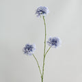 Künstliche Seidenblumen Carnation Busch, 80 cm hoch, 3 Blüten, 8 cm Durchmesser, für Hochzeit, Wohnkulturdeko, Floristik, Eventgestaltung