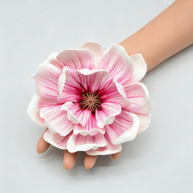 Künstliche Magnolien-Blüten, 13 cm Durchmesser, 7 cm Höhe, für Hochzeitsdekoration, DIY-Projekte, Geschenkverpackung