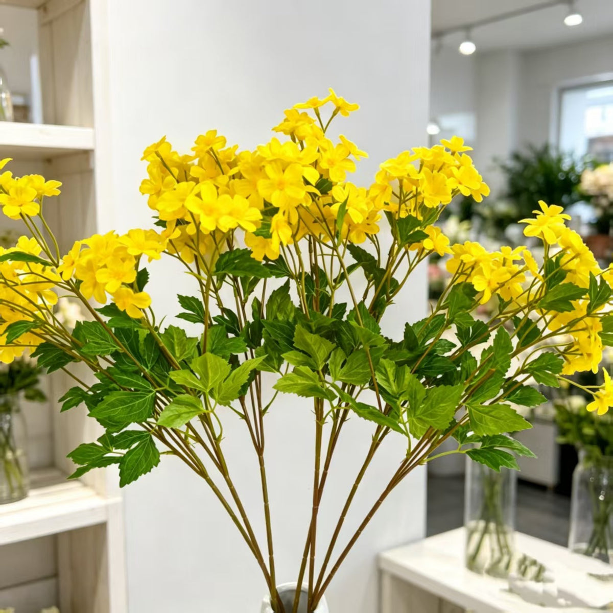 Künstliche Kamillenblüten, 68 cm, Seidenstoff, 30 Blüten, Hochzeitsdeko, Innenraum