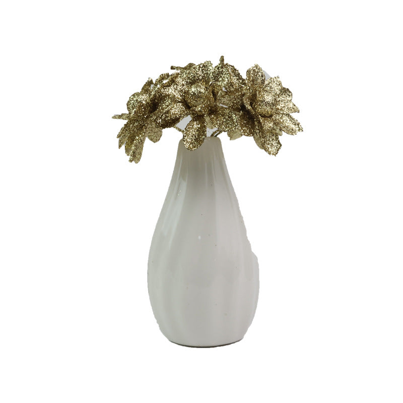Künstliche Wildblumen Köpfe, 60 Stück, 5cm, gold & silber, Schaumstoff, Hochzeit Dekoration, Schaufenster, Floristik DIY