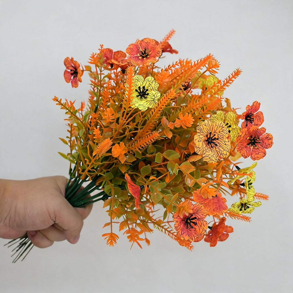 Künstliche Eukalyptus-Zweige, 32 cm, PE/PVC, 10er Pack, für Innendekoration, Hochzeiten, Einzelhandel