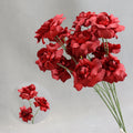 Hochzeitsdekoration, Kunstblume Blumenstrauß 'Fee-Kuss', 60 cm, Seidenstoff, 3 Blüten, 8 cm Durchmesser, für Hochzeitsdekoration, Innenbereich