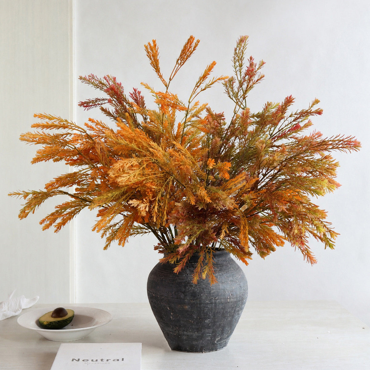 Künstliche Schefflera Pflanze 100 cm, PE/PVC, realistisch für Hochzeit, Dekoration, Büro, Zuhause – langlebig, pflegeleicht