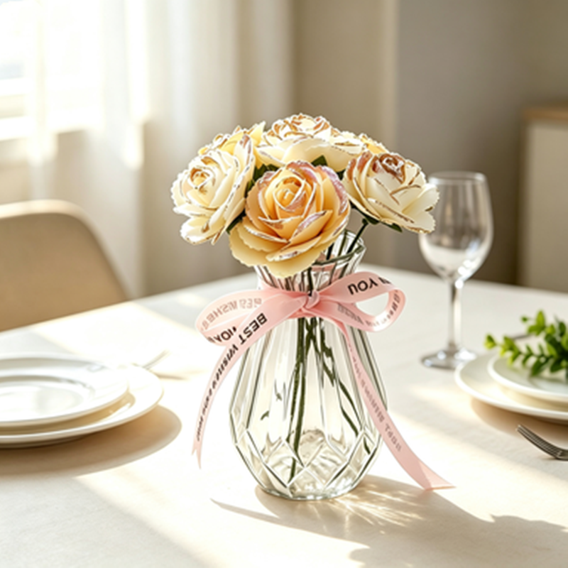 25 Schaumstoff-Rosenblüten, 5,5 cm Durchmesser, für DIY-Dekoration, Fensterdekoration, Tischdekoration