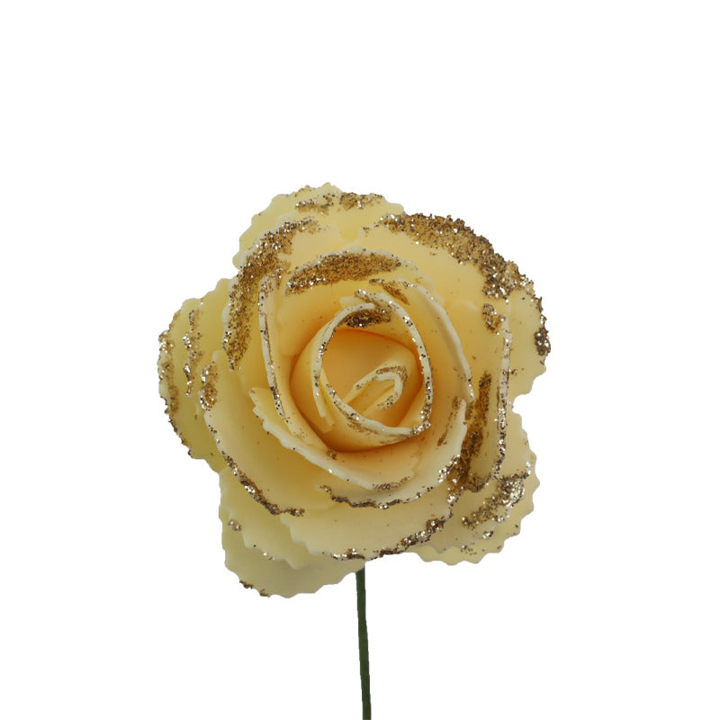 25 Schaumstoff-Rosenblüten, 5,5 cm Durchmesser, für DIY-Dekoration, Fensterdekoration, Tischdekoration