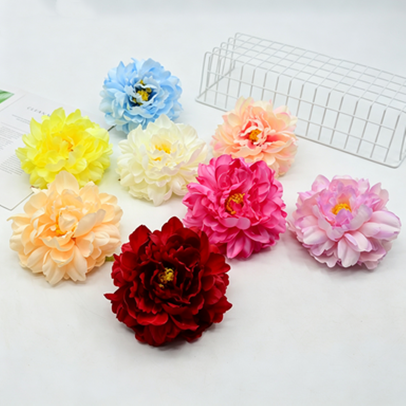 Künstliche Seiden-Pfingstrose Blütenköpfe 14 cm Ø – 3 Stück pro Pack, Hochzeit Dekoration, DIY Girlanden, Tischdekoration, Brautaccessoires