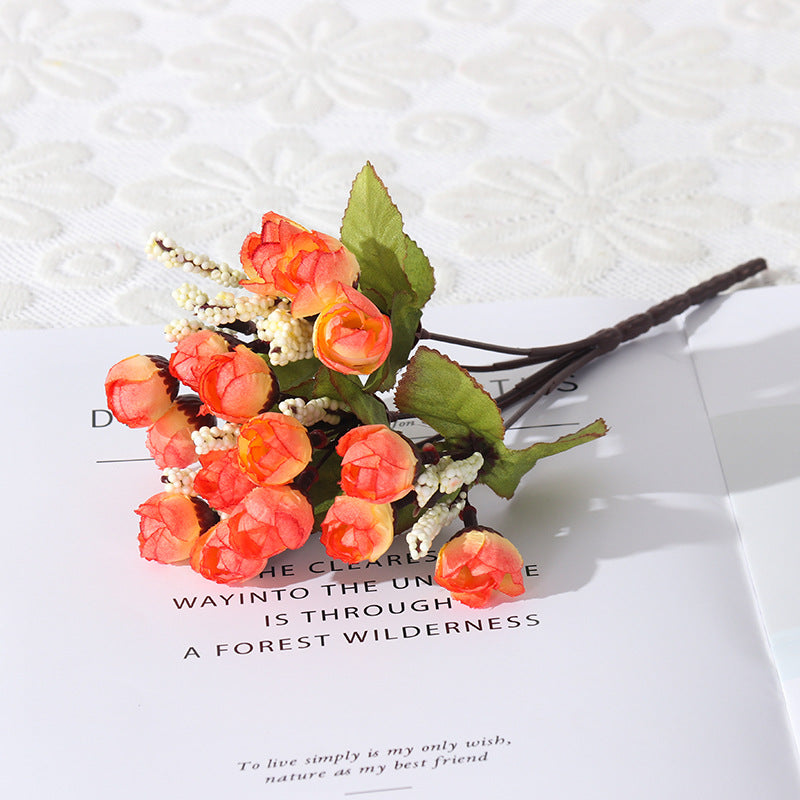 Künstliche Herbststernblüten (15 Köpfe), 24 cm hoch, modern, Plastik, für Events, Büro, Festtagsdeko