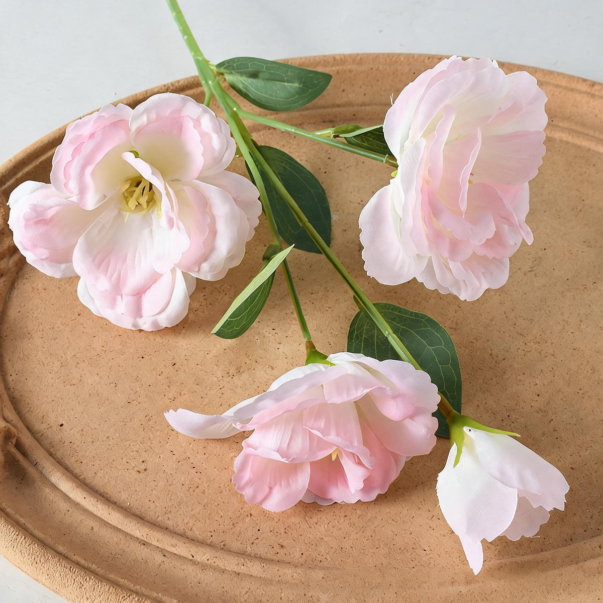 Künstliche Agapanthe 4 Blüten, Seidenblumen Busche 57 cm hoch, Hochzeitsdeko, Innenraum, Grabschmuck, langlebig, allergenfrei