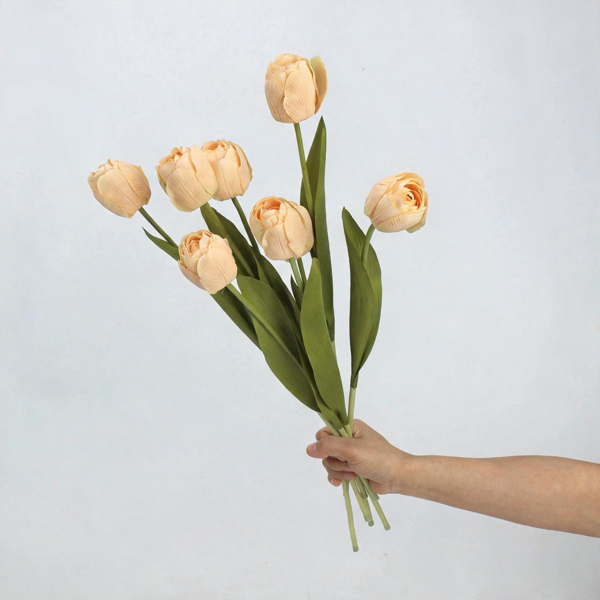 Künstliche Tulpe, Latex, 46 cm, einzeln, 6 Farben, für Hochzeiten, Geschäfte, Zuhause