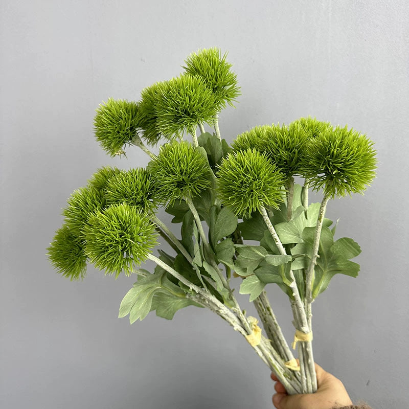 Künstlicher Löwenzahn Strauß, 50 cm, 6 Blüten, Plastik, Hochzeit Dekoration, Innenraum, Schaufenster, Hotel