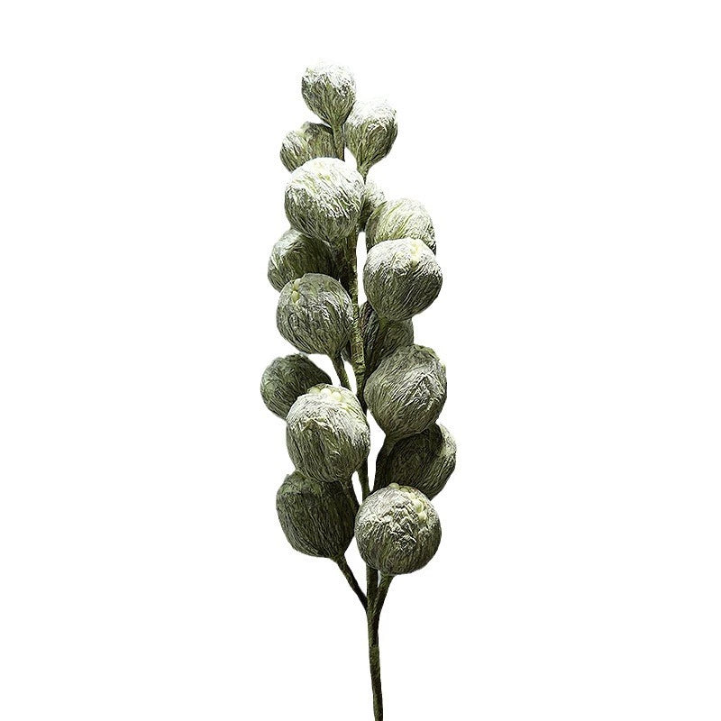Künstliche EVA-Schaumblume Grün verbotene Frucht, 100 cm, single Stem, realistische Dekoration für Büro, Hotel, Schaufenster