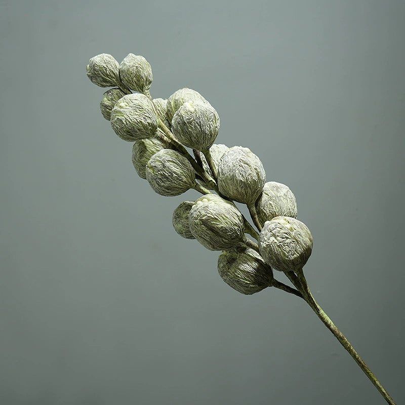 Künstliche EVA-Schaumblume Grün verbotene Frucht, 100 cm, single Stem, realistische Dekoration für Büro, Hotel, Schaufenster