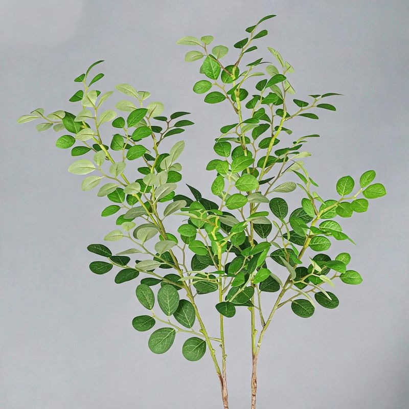 Künstliche Rotbuche Blätter, 2er Set, 62 cm, PE/PVC, für Büro, Zuhause, Hotel, Schaufenster, Hochzeit, Dekoration