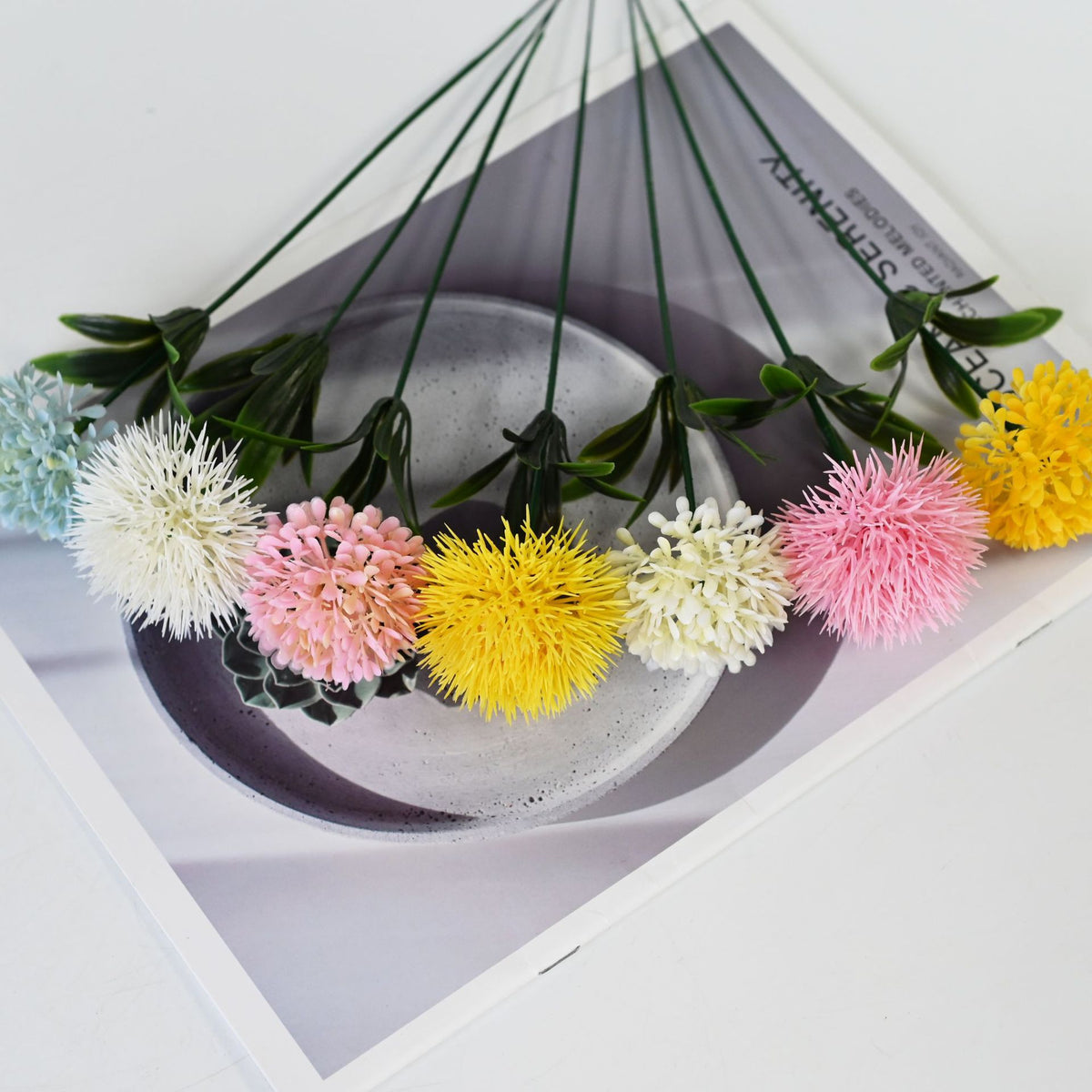 Künstliche Hortensien-Pusteblumen, 26 cm, 10 Stück, für Hochzeitsdekoration und Wohnaccessoires
