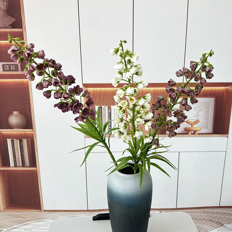 Künstliche Maiglöckchen, 76 cm, Einzelstiel mit 47 Blüten, moderne Inneneinrichtung, Wohnzimmer, Hotel, Schaufensterdekoration