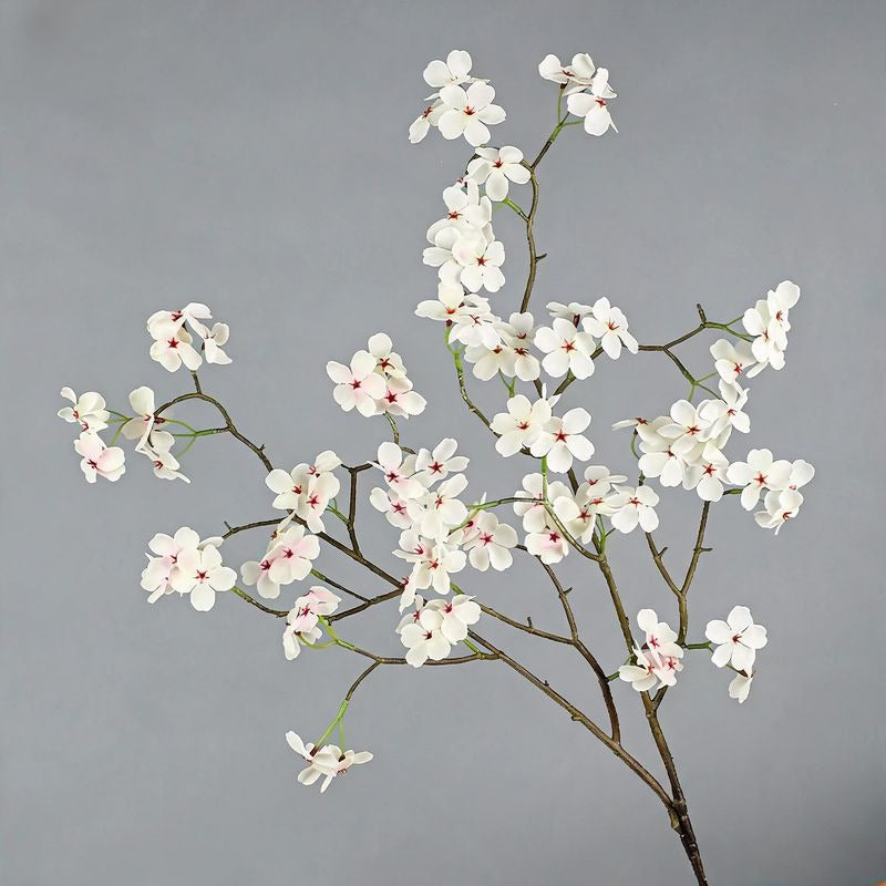 Künstliche Birnenblüte Einzelstiel, 76 cm, Seidenstoff, modern, für Hochzeit, Dekoration, Shop, Büro